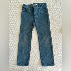 J crew Crewcuts Boys Slim Corduroy Pants, size 5, Medium Blue